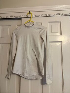 Under Armour White Long-Sleeve Performance Top